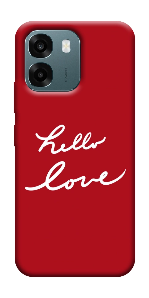 Чохол Hello love для Oppo A6