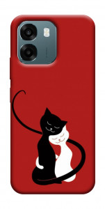 Чохол Закохані коти для Oppo A6
