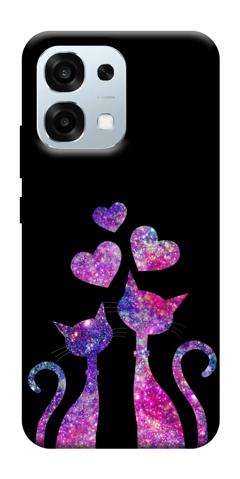 Чехол Космические коты для Oppo A6 Pro