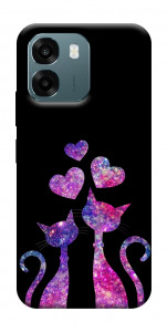 Чохол Космічні коти для Oppo A6