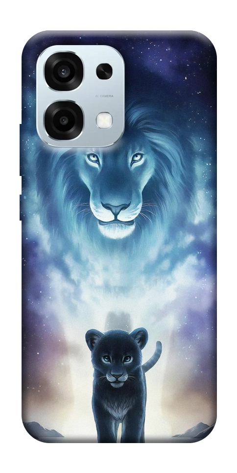 Чехол Львы для Oppo A6 Pro