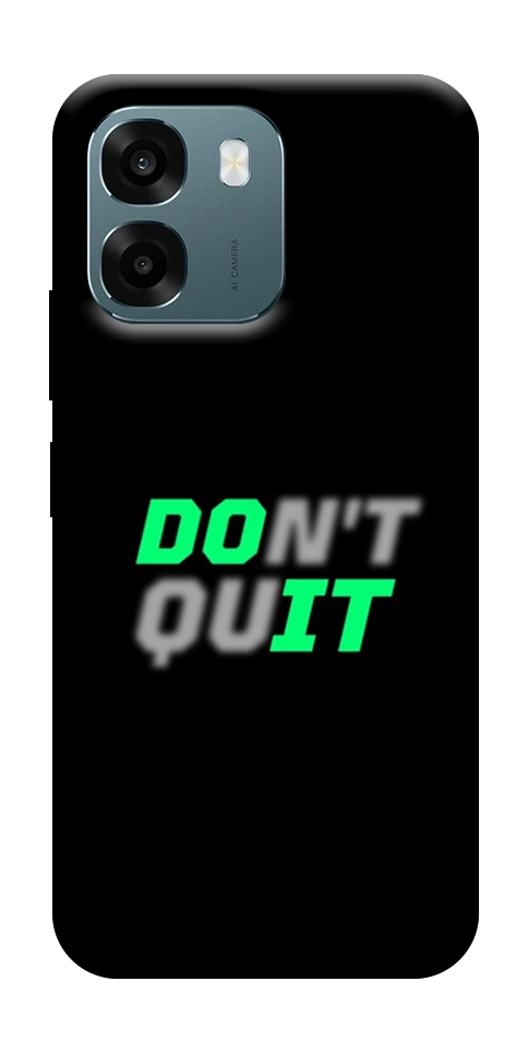 Чохол Don't quit для Oppo A6