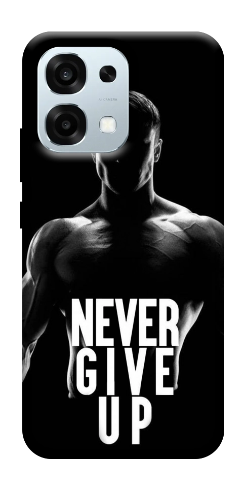 Чехол Never give up для Oppo A6 Pro