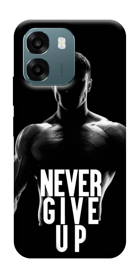 Чохол Never give up для Oppo A6