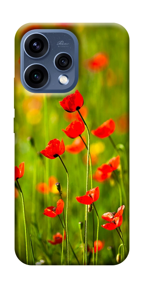 Чехол Маковое поле для Oppo Reno 15