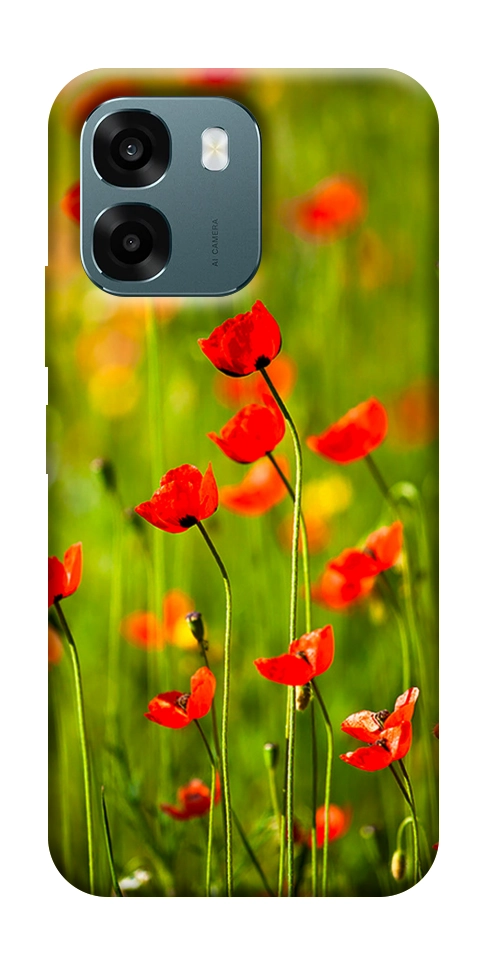 Чохол Макове поле для Oppo A6