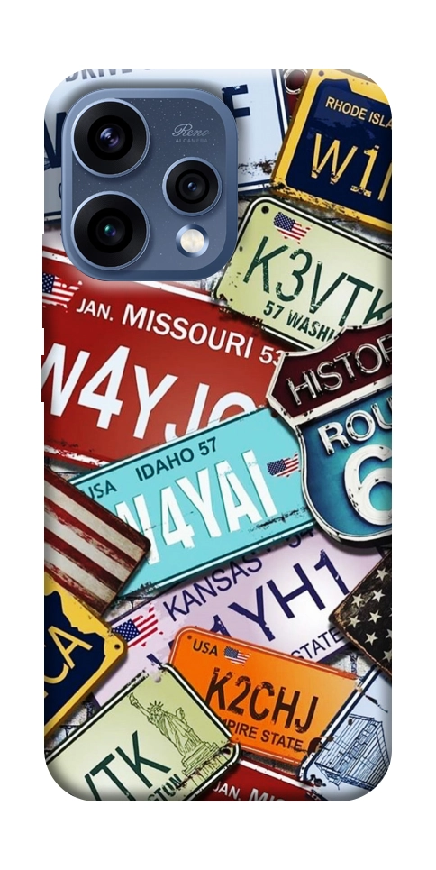 Чохол License plate для Oppo Reno 15