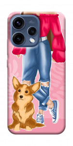 Чехол Girl and corgi для Oppo Reno 15