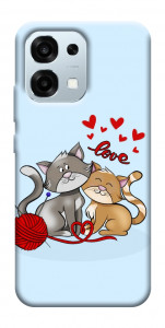 Чехол Два кота Love для Oppo A6 Pro 5G