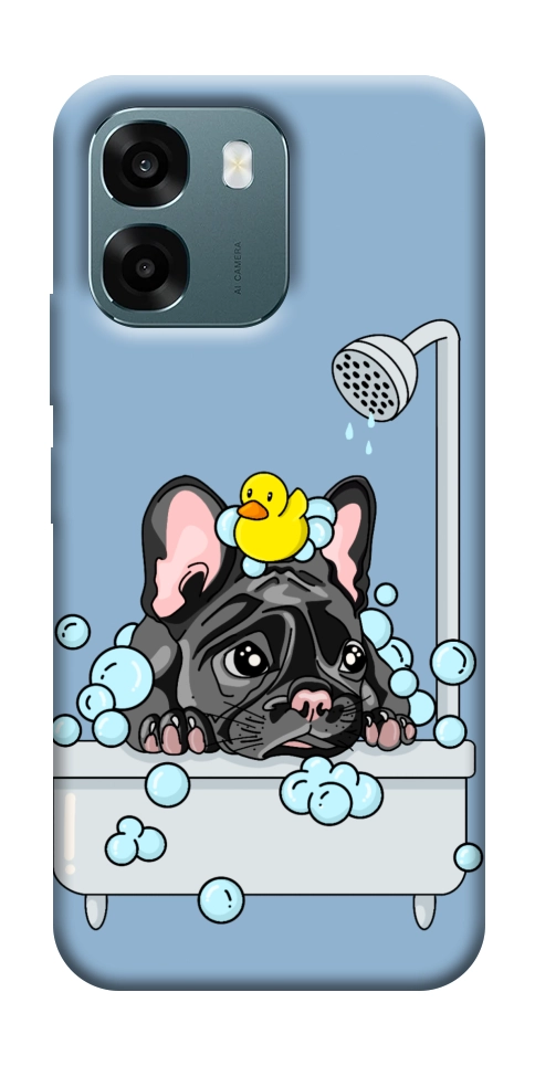 Чохол Dog in shower для Oppo A6