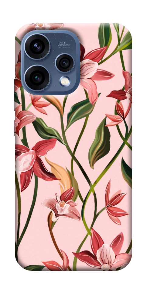 Чехол Floral motifs для Oppo Reno 15