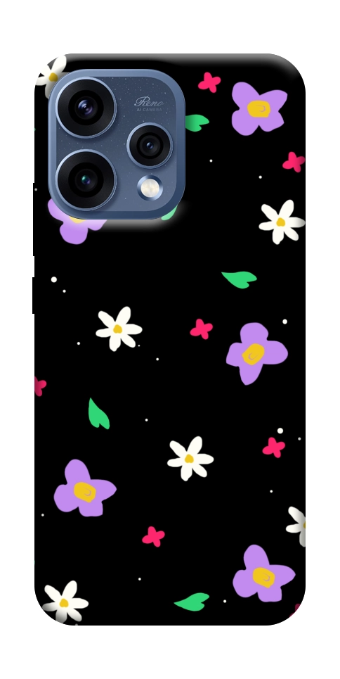 Чохол Квіти та пелюстки для Oppo Reno 15