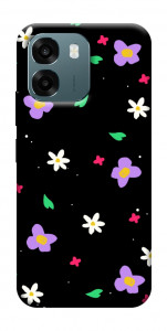 Чохол Квіти та пелюстки для Oppo A6