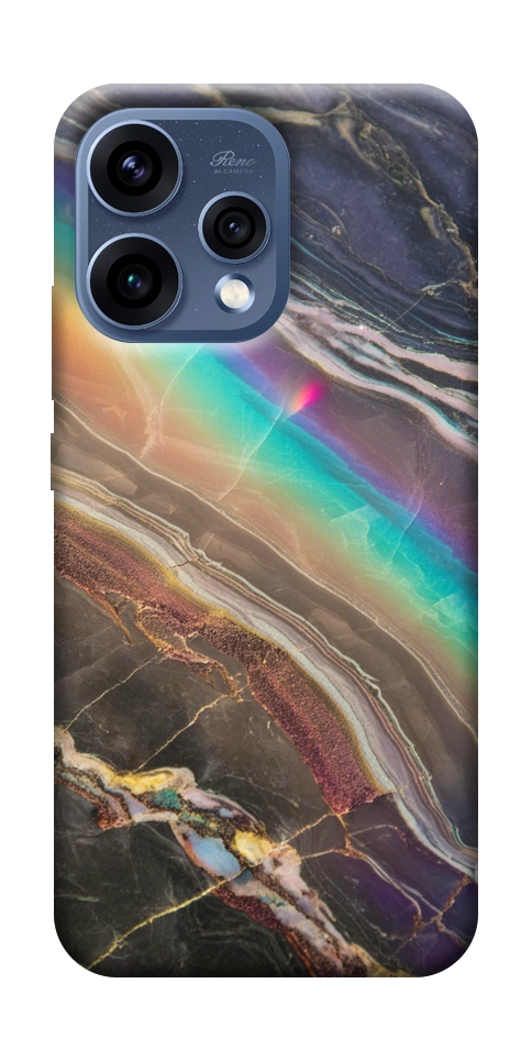 Чехол Радужный мрамор для Oppo Reno 15