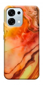 Чехол Красный коралл мрамор для Oppo A6 Pro 5G