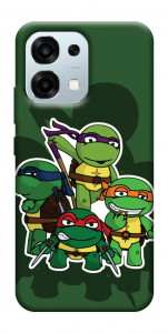 Чехол Green turtles для Oppo A6 Pro 5G