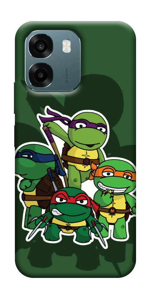 Чохол Green turtles для Oppo A6