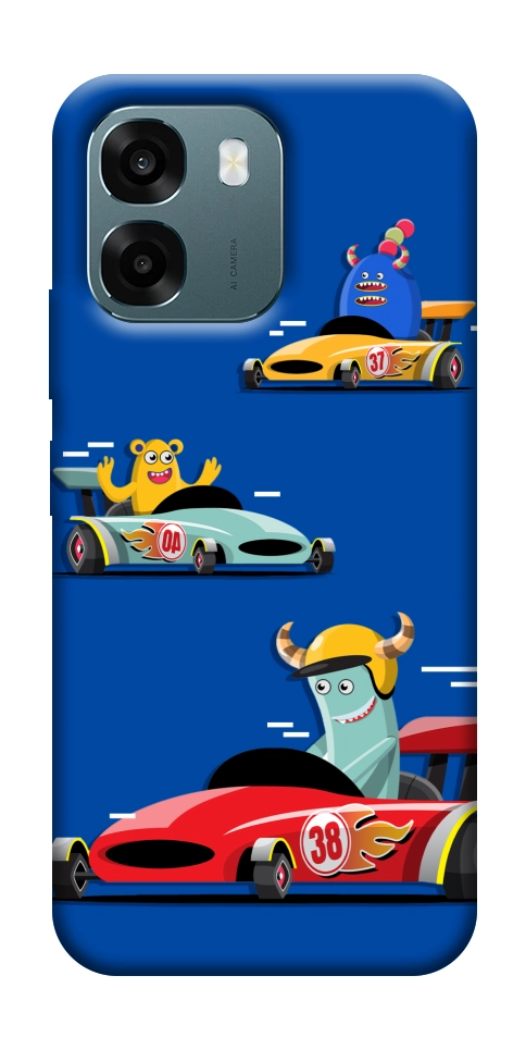 Чохол Монстри та машинки для Oppo A6