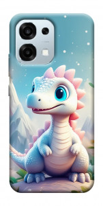 Чехол Белый дракоша для Oppo A6 Pro 5G