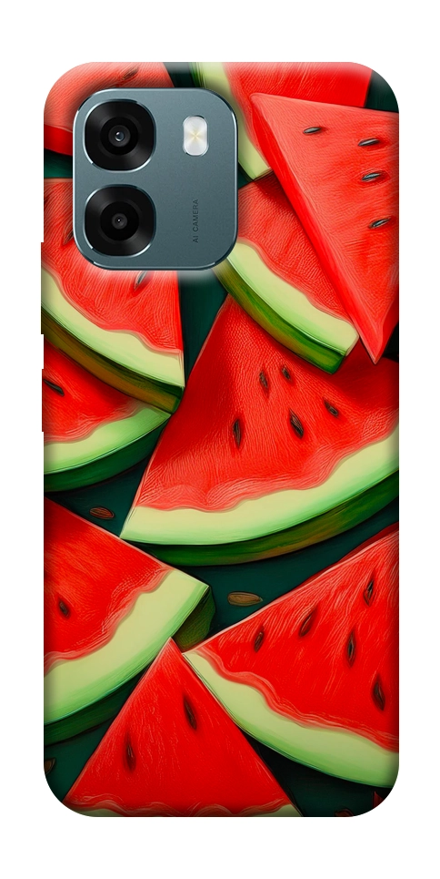 Чохол Ломтики кавуна для Oppo A6