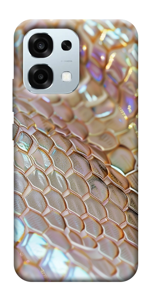 Чехол Gold snake skin для Oppo A6 Pro