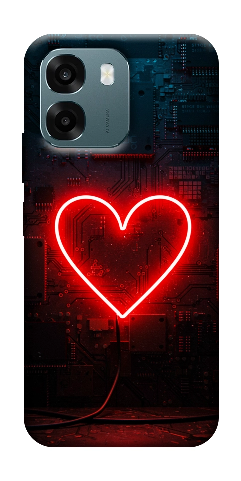 Чохол Яскраве серце для Oppo A6
