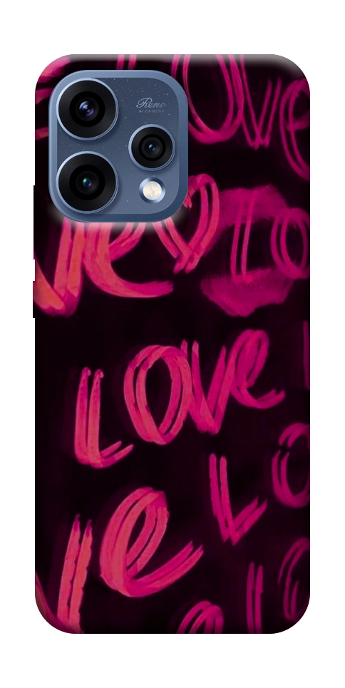 Чехол Neon love для Oppo Reno 15