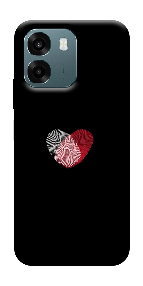 Чохол Fingerprint heart для Oppo A6