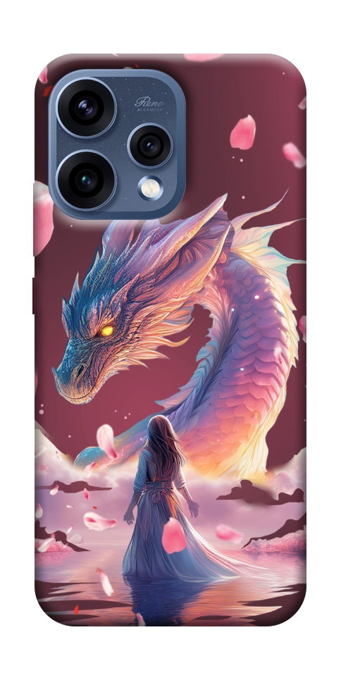 Чехол Girl and dragon для Oppo Reno 15