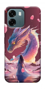 Чохол Girl and dragon для Oppo A6
