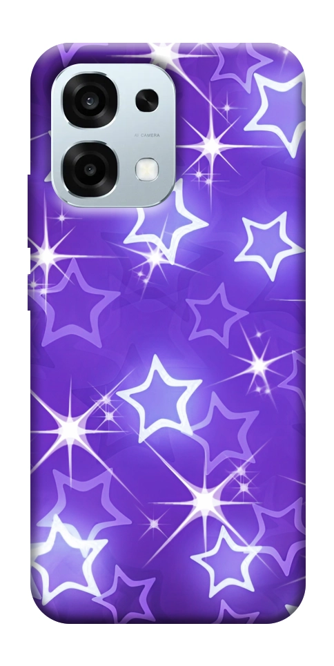 Чехол Purple sparkles для Oppo A6 Pro