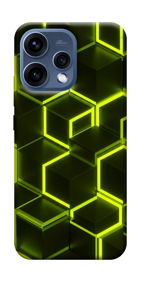 Чехол Neon hexagon для Oppo Reno 15