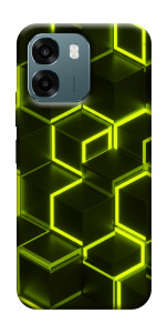 Чохол Neon hexagon для Oppo A6