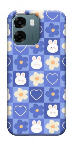 Чохол Кролики-квіточки для Oppo A6