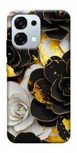 Чехол Flower black-white для Oppo A6 Pro 5G