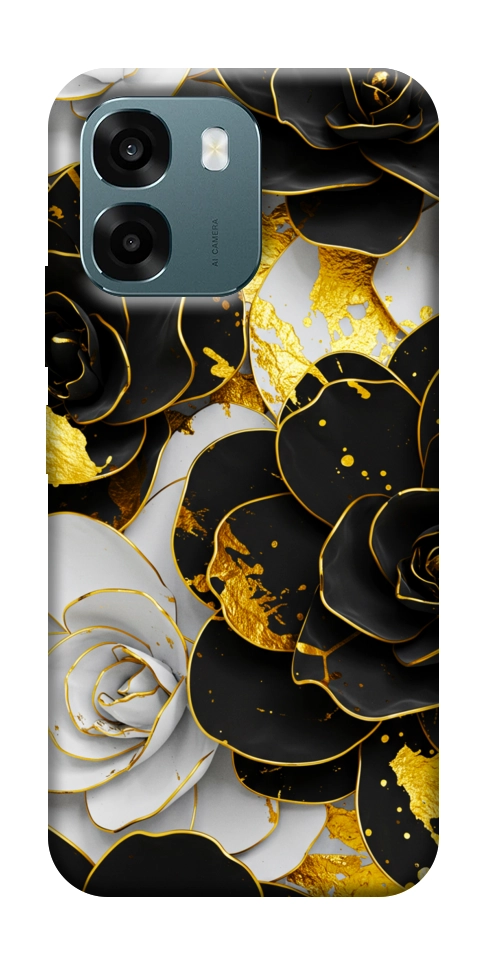 Чохол Flower black-white для Oppo A6