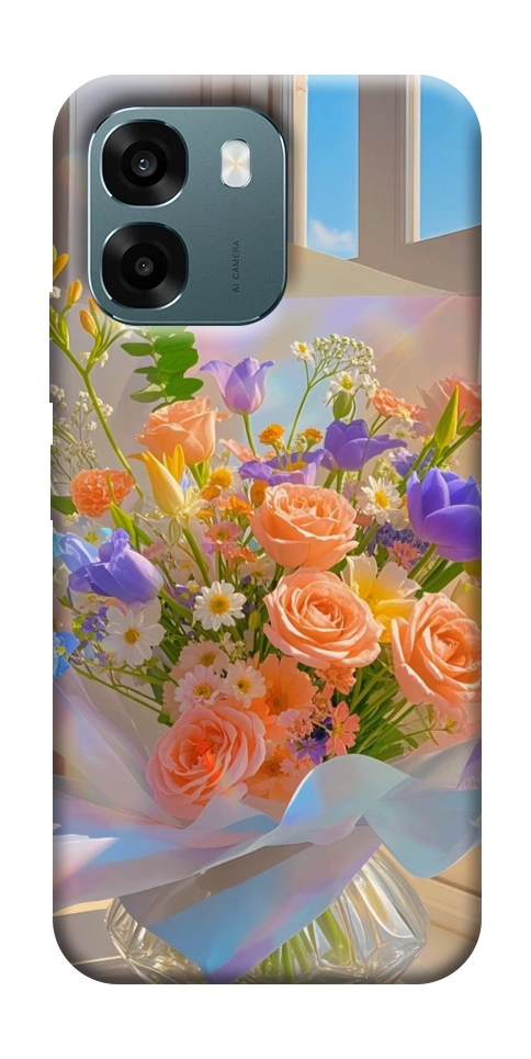 Чохол Яскравий букет для Oppo A6
