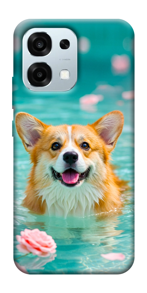 Чехол Swimming corgi для Oppo A6 Pro