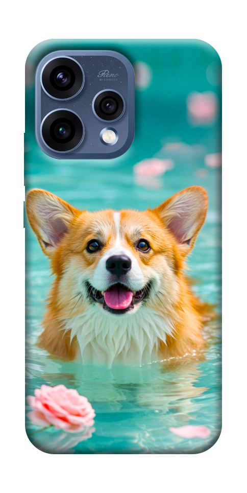 Чехол Swimming corgi для Oppo Reno 15