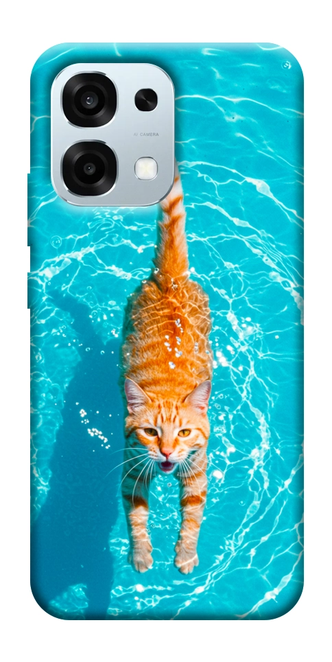 Чехол Cat swimming для Oppo A6 Pro