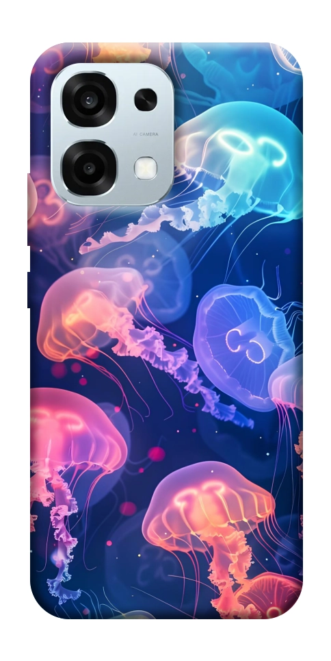 Чохол Neon jellyfishes для Oppo A6 Pro