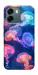 Чохол Neon jellyfishes для Oppo A6