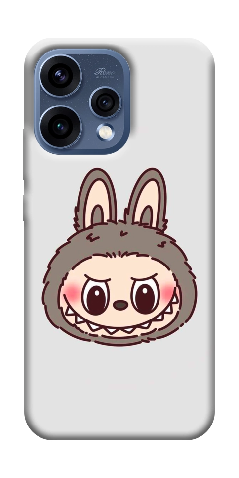 Чехол Labubu grey для Oppo Reno 15