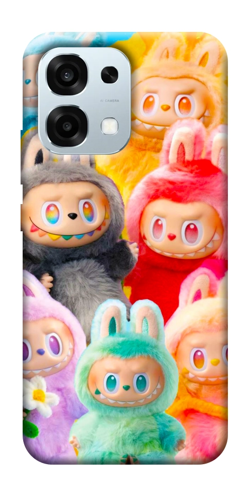Чехол Rainbow labubu для Oppo A6 Pro