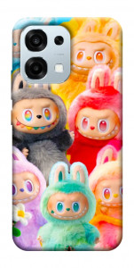 Чехол Rainbow labubu для Oppo A6 Pro 5G