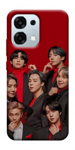 Чехол BTS in red для Oppo A6 Pro 5G