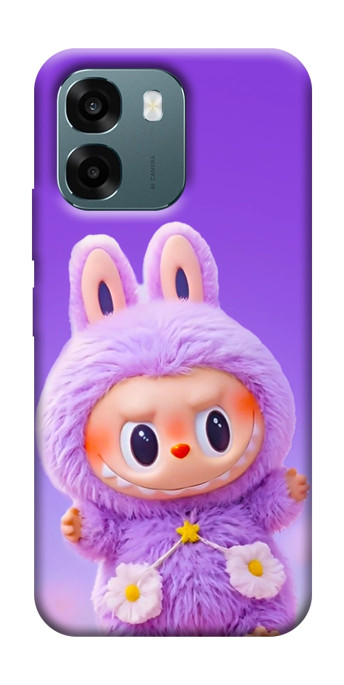 Чохол Labubu purple для Oppo A6