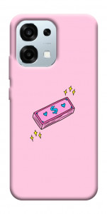 Чехол Simple pink money для Oppo A6 Pro 5G