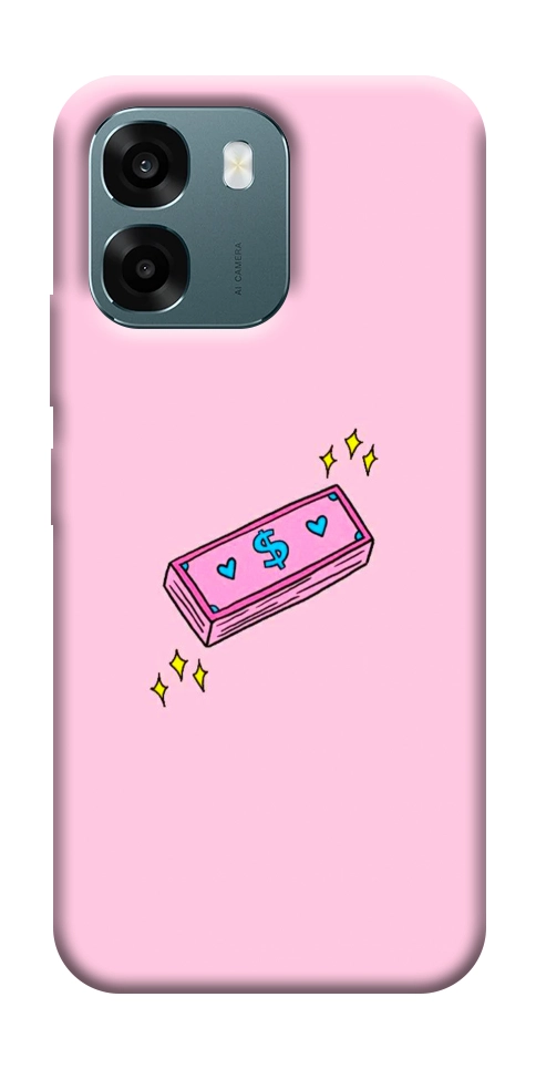 Чохол Simple pink money для Oppo A6