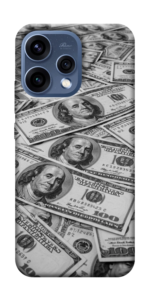 Чехол Dollars background для Oppo Reno 15